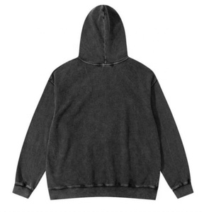 <span class=keywords><strong>Felpe</strong></span> con Cappuccio Personalizzate per Uomo, Alta Qualità, Oversize, Stile Vintage con Effetto Invecchiato e Lavaggio Acido - Product Image 5