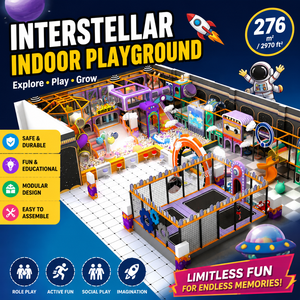 Small Footprint High Revenue Commercial <b>Indoor</b> Playground Soft Play with <b>Slide</b> for Tiny Stores - Product Image 1