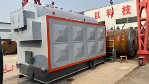 דוד קיטור ביומסה אופקי תעשייתי קטן DZH בעל יעילות גבוהה וחסכון באנרגיה, אוטומטי, למסעדות ומלונות - Product Image 3