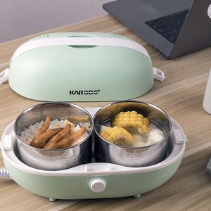 Portable Electric Heating Stainless Steel Lunch Box Food Warmer 2020 Hot sale