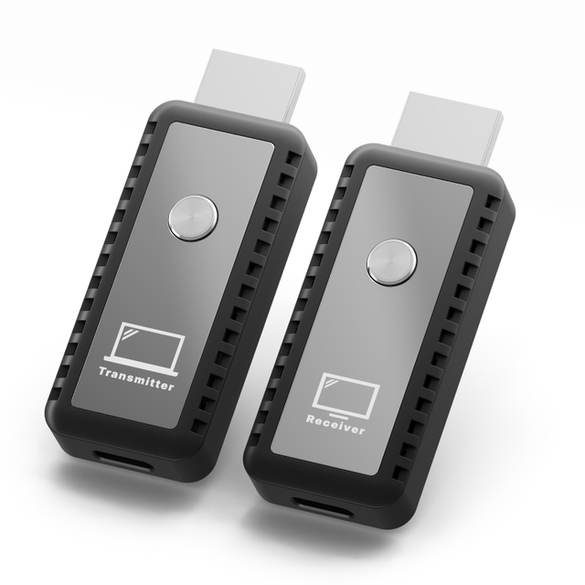 HOOMC Wireless HDMI Extender Plug-and-Play 30m Range 1080P@60Hz Live Picture Display Video Transmitter Receiver