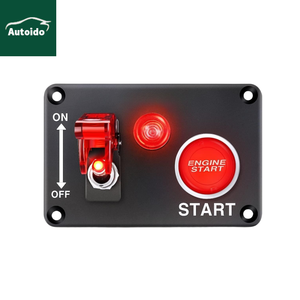 12V voiture de course <span class=keywords><strong>bateau</strong></span> Marine 2 en 1 <span class=keywords><strong>moteur</strong></span> bouton poussoir relais faisceau de câblage LED allumage interrupteur à bascule panneau - Product Image 1