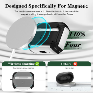 Nouvelle coque de protection avec verrou de sécurité pour <span class=keywords><strong>AirPods</strong></span> Pro <span class=keywords><strong>3</strong></span> Pro2 4 <span class=keywords><strong>ANC</strong></span>, en TPU et PC, avec support de téléphone intégré, étuis de protection, accessoires pour écouteurs - Product Image 4