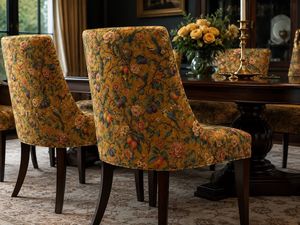Tela de tapicería con estampado botánico de diseñador, de lujo, con motivos florales y de follaje, por yarda, para sofá y sillón decorativo. - Product Image 4