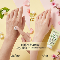 Crème pour les mains aux fleurs de fruits Lxpure 30g, double hydratation, camomille aromatique, petit format portable, unisexe, emballage basique