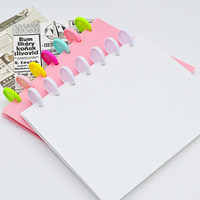 Pochette photo personnalisable PP sans acide personnalisée A5 page de livre de cartes recharges de feuilles mobiles pour reliure à 9 anneaux