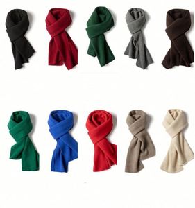 ผ้าพันคอแคชเมียร์คุณภาพสูงสำหรับผู้ชายและผู้หญิง ผ้าพันคอยาวสำหรับฤดูใบไม้ร่วงและฤดูหนาว สีพื้น - Product Image 3