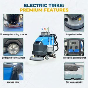 Balayeuse <span class=keywords><strong>de</strong></span> <span class=keywords><strong>sol</strong></span> électrique autoportée pour carrelage céramique - Product Image 3