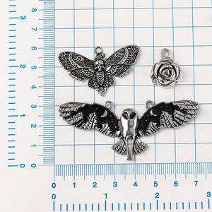 Dark Gothic Love <b>Charm</b> Pendant Necklace Alloy Punk DIY Handmade Materials Modern JC Brand - Product Image 2