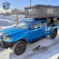 Huntoo Aluminium Pop-up Hard Side Four-Season Waterproof Camping Pickup Truck with Sturdy Build Durable Design for Tacoma