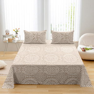 ชุดผ้าปูที่นอนควีนไซส์ โพลีเอสเตอร์ 100% ทันสมัย พร้อมปลอกหมอน 3 ชิ้น ชุดเครื่องนอนเด็ก รวมปลอกหมอน-ผ้าปูที่นอน &amp;   ชุดปลอกหมอน - Product Image 4