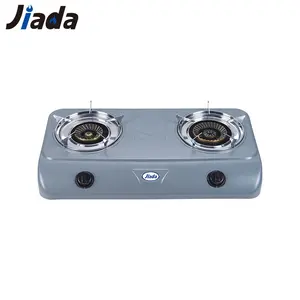 Offerta speciale di fabbrica Jiada bruciatore a fornello a Gas da tavolo a doppio fornello portatile commerciale di buona qualità