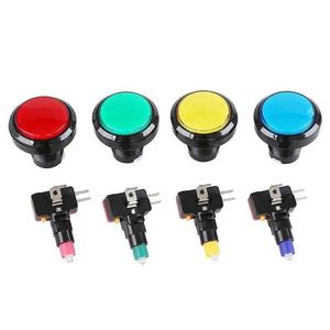 Interruptor de Botón LED Redondo de 45 mm con 5 Colores para Máquinas de Arcade y Grúas - Product Image 1