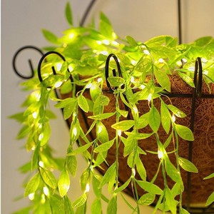 Ruijing Simulated Willow <b>Leaf</b> <b>Light</b> Strip Plastic Minimalist Style Bouquet Lamp Decorations - Product Image 1