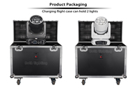 BPM Splash X 2 pièces Blanc avec étui Wash Moving Heads Éclairage double 7*40w Bee Eye Sans fil Batterie Mariage DJ Fête Scène Théâtre