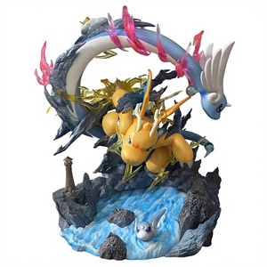 Figurine LED Lumineuse Dragonite Famille 30cm, Statue Anime Pokémon avec <span class=keywords><strong>Dratini</strong></span> & Dragonair, Modèle de Collection en PVC - Product Image 1