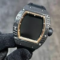 Montre mécanique automatique de luxe haut de gamme, édition limitée 055, boîtier en céramique, fibre de carbone, cristal, tourbillon