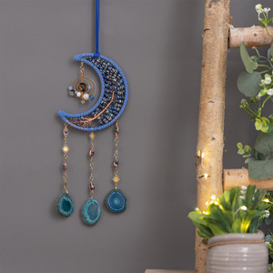 Naturale 7 Chakra albero della vita agata malocchio campanelli del vento di cristallo Suncatcher <span class=keywords><strong>Dreamcatcher</strong></span> ornamento appeso per parete - Product Image 5