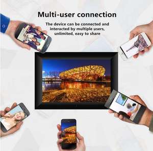 Cadre <span class=keywords><strong>Photo</strong></span> numérique, <span class=keywords><strong>Android</strong></span>, 10.1 pouces, wi-fi, avec écran tactile, pour partage ou vidéo, dernier cadeau - Product Image 6