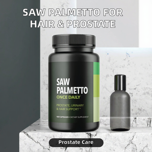 Suplemento Herbal de Saw Palmetto para la Salud del Cabello y la Próstata en Hombres Adultos con Soporte Urinario, 100 Cápsulas, No Apto para Mujeres Embarazadas - Product Image 2
