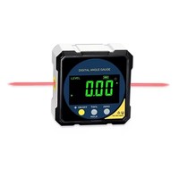 Inclinomètre USB Rapporteur Numérique Laser 360 Niveaux Détecteur d'Angle Haute Précision Goniomètre Magnétique Outils de Mesure d'Inclinaison