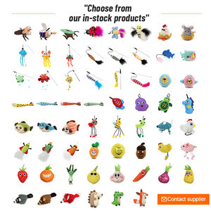 Dentizione interattiva morbida moderata quantità Crinkle pesce gatto giocattolo erba gatta per interni - Product Image 6