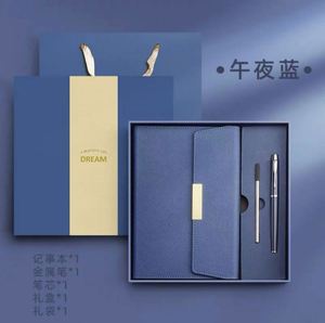 Pu da Loose-Leaf xoắn ốc ràng buộc Chất lượng cao Máy tính xách tay kế hoạch chất kết dính 2024 <span class=keywords><strong>2025</strong></span> văn phòng phẩm Nhật Ký biểu tượng tùy chỉnh A5 Bộ hộp quà tặng - Product Image 3
