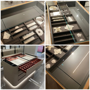 Betoci Three Fold Full Extend <b>Drawer</b> <b>Slide</b> With Damping For Jewelry Cabinet Display Case - Product Image 5