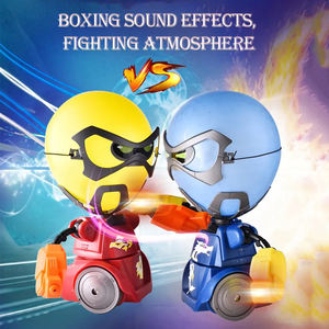 Jouets robots de <span class=keywords><strong>combat</strong></span> de boxe à commande radio pour l'interaction parent-enfant, <span class=keywords><strong>jeu</strong></span> de bataille à deux joueurs sur le bureau, <span class=keywords><strong>jeu</strong></span> de tir à des ballons - Product Image 4