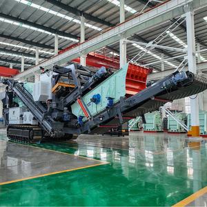 Equipamento de Britagem Montado em Esteira de Grau Industrial Profissional para Produção de Agregados de Pedra, Britador de Impacto sobre Esteira - Product Image 4