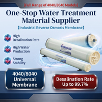 Membranes d'osmose inverse double ULP SW BW XULP 4040 8040 pour filtre à eau de mer