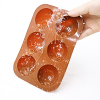 Moule à gâteau DIY 6 moules en Silicone Semi-ronds, moule à chocolat