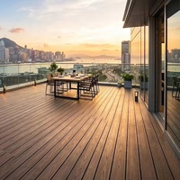 VMKON – Planches de terrasse en composite WPC modernes à cadre dissimulé, modulaires, pour jardin, vente en gros