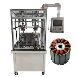 Motor Winding Machine Automatic Automatic UAV Drone Micro Brushless DC Motor Outer Rotor Flyer Winding Machine With Double Station