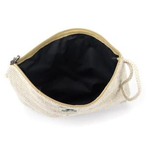 Petite pochette en coton brodée pour maquillage <span class=keywords><strong>de</strong></span> voyage, sac cosmétique en toile - Product Image 3