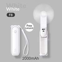 Kipas Mini multifungsi, kipas pendingin USB portabel saku elektrik lipat kipas kecil genggam dengan senter