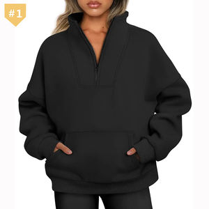 Sudaderas con Media Cremallera, Sudaderas con Cierre de Cremallera, Sudaderas Extra Grandes, Conjuntos de Otoño, Ropa de Invierno - Product Image 5