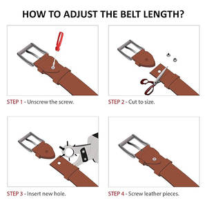 เข็มขัดหนังแทคติคอลแบบกำหนดเองราคาดีที่สุด พร้อมหัวเข็มขัดโลหะและอุปกรณ์เสริม ปรับได้ ทนทาน หนังแท้จากปากีสถาน - Product Image 5