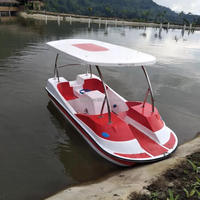 Su bisiklet tekne açık göl fiberglas ucuz sürmek kargo parkı klasik pedal kürek ayak motor panda kabin yetişkinler ucuz