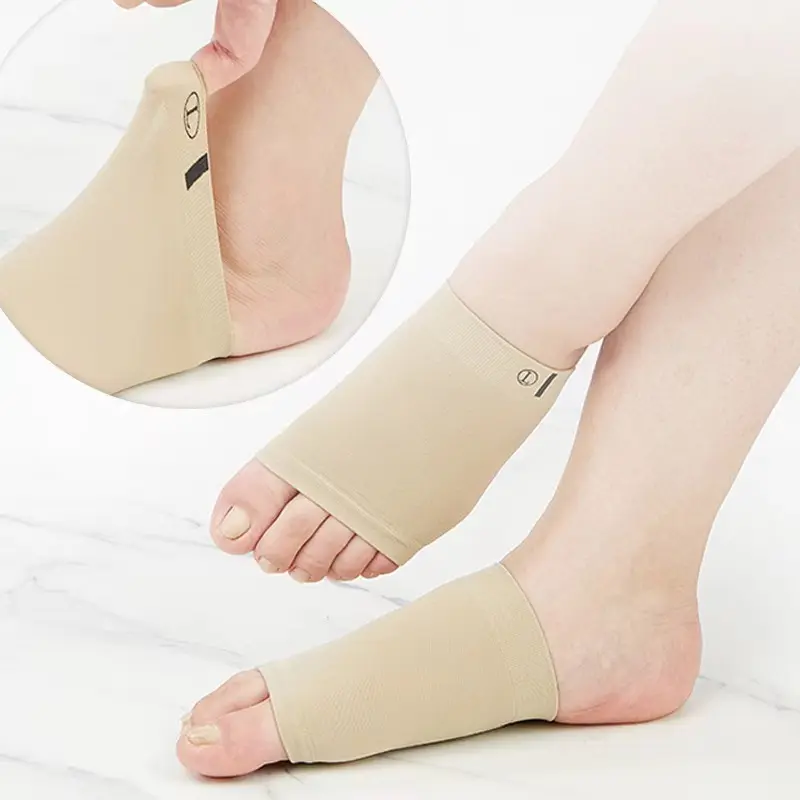 OLLAS Bandage élastique en silicone pour correction des pieds plats semelles orthopédiques