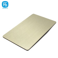 Gold Custom Metal NFC Visitenkarten Kompatibel für iPhone Google Pixel Samsung Android Smartphones