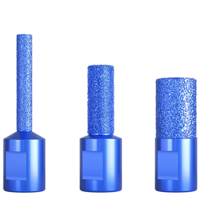 Outils de découpe, d'agrandissement de trous et de rainurage diamantés brasés sous vide M10/M14, très demandés, pour plans de travail, lavabos, marbre, granit et carrelage - Product Image 1