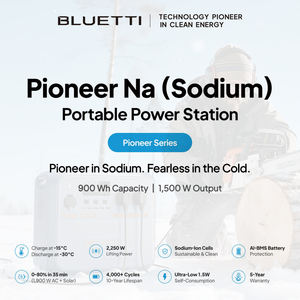 BLUETTI Solar kraftwerk mit effizienter Natrium ionen batterie 900Wh 1500W Wechselstrom ausgang Schnelle Lade fähigkeit Dauerhafter Aufbau - Product Image 2
