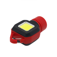 Lampe de poche portable USB rechargeable étanche en ABS avec LED COB à focalisation réglable pour la réparation automobile, le camping et l'utilisation domestique