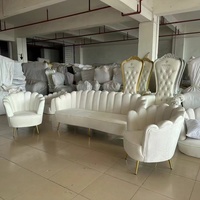 Vente en gros Ensemble causeuse sofa moderne hôtel/événement salon en velours