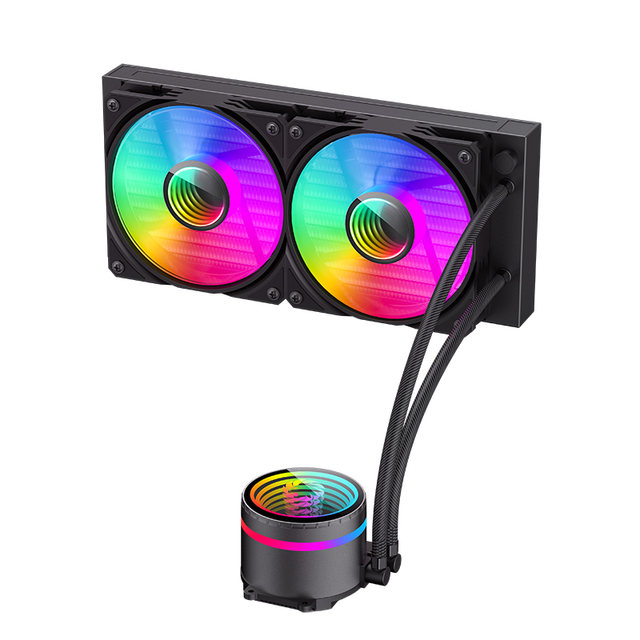GAMEMAX 240mm Liquid Freezer Intel AMD Compatible Efficient PWM-controlled Pump RGB Fan Factory Customizable CPU Water Cooler