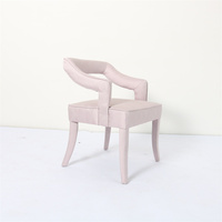 Chaise de salle à manger moderne en velours pour mariage et événement