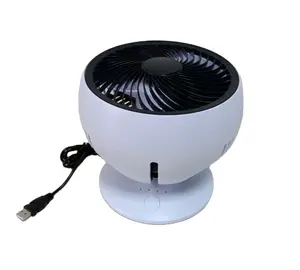 Home Office outdoor camping cooler 6 inch built-in rechargeable battery portable oscillation USB fan