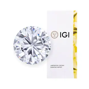 GIA Certified Ultra White Transparency 6mm Grow 2 3 Carat Lab Grown Diamond Loose Diamonds