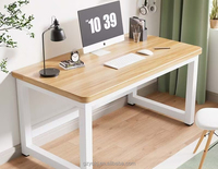 Établi d'écriture simple pour étudiants à la maison Bureau d'ordinateur de bureau de jeu confortable avec tables et chaises pour chambre à coucher Bureau